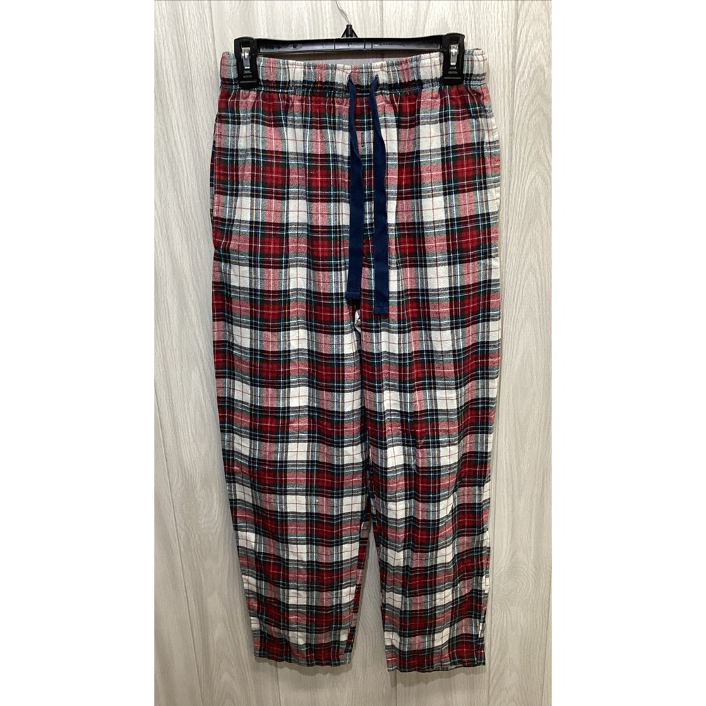 GEORGE Men's (Size 32-34) Plaid Elastic Waist Drawstring Sleep Pants